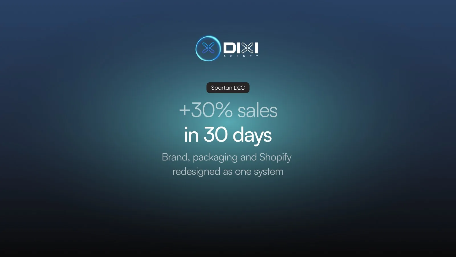 Spartan DTC relaunch: +30% sales in 30 days, with brand, packaging and Shopify redesigned as one system