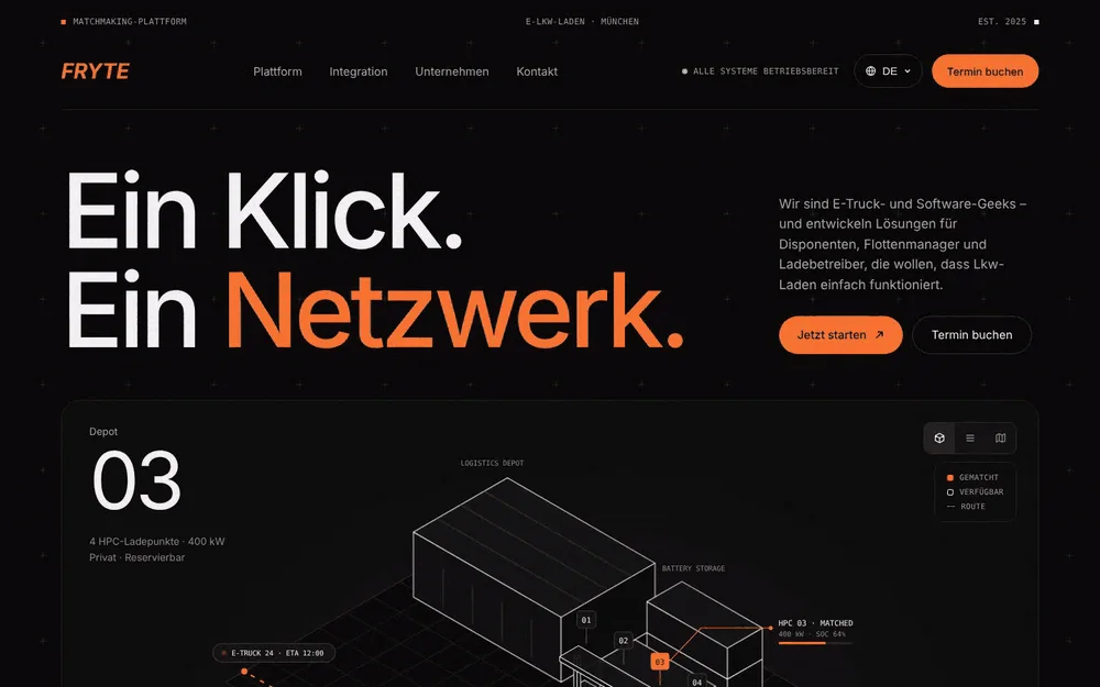 FRYTE homepage design concept by DIXI
